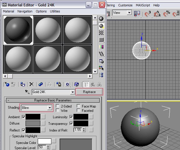 Creating gold, silver, and material in Max tutorial - 3Dvalley